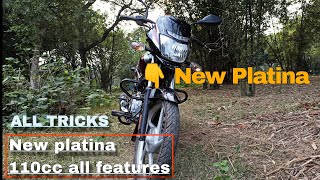 New Platina 110  all features in all tricks platina bajaj in all details Rizwan78 [upl. by Nuawd]