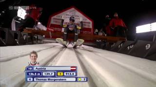 Thomas Morgenstern 29012011 Willingen TeamCompetition 1435m ORF HD [upl. by Noemad]