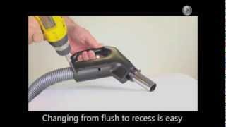 Central Vacuum Hose Flush To Recessed [upl. by Garling]