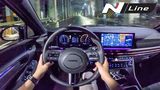 The New 2024 Hyundai Sonata N Line 25T POV Night Drive [upl. by Htaeh]