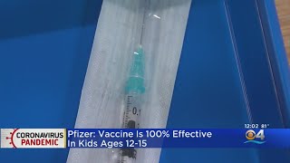 Pfizer Says Vaccine Effective In Kids Ages 1215 [upl. by Lenna314]