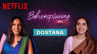 Behensplaining  kushakapila5643 amp drtrintrin review Dostana  Netflix India [upl. by Esorbma843]