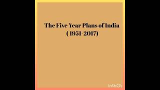 The Five Year Plans of India [upl. by Llerahs]