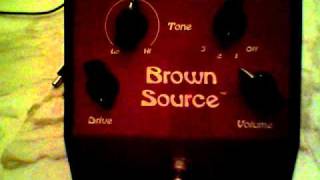 Lovetone Brown Source overdrive [upl. by Nadabas]