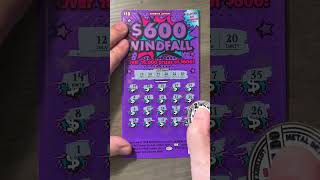 One Ticket Quickie  GA 10 quot600 Winfallquot  WINNER No 6 💰💰💰💰 scratchtickets lottery GAlottery [upl. by Nytsirhc]