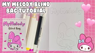 🌸PAPER DIY🌸 Blind Bag Tutorial💖how i make blind bag paper  diy blind bag [upl. by Bac592]