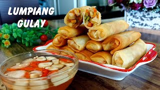 Lumpiang Gulay Recipe  Filipino Spring Roll Restaurant Style [upl. by Yortal]