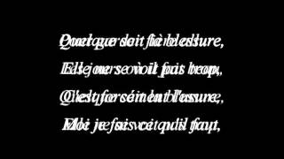 La blessureEmmanuel MoireLyrics [upl. by Greenlee]