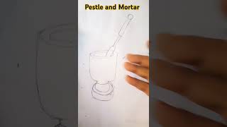 pestle and mortar drawing 💥shorts [upl. by Laws]