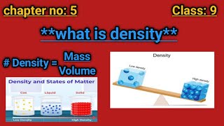 what is density   density explained massvolume and everyday examples  chemistry and physics [upl. by Yelyab]