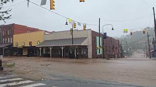 Flooding in Downtown Boone NC 4 of 5 King St amp Depot St 92724 [upl. by Ayikin]