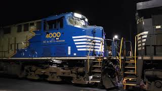 Norfolk Southern Heritage 4000 DC to AC Nighttime Adventure [upl. by Cynarra]