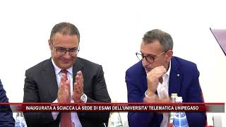 INAUGURATA A SCIACCA LA SEDE DI ESAMI DELLUNIVERSITA TELEMATICA UNIPEGASO [upl. by Eeb29]