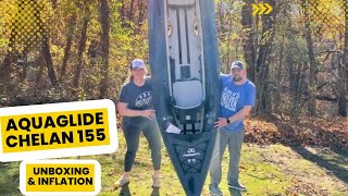 Aquaglide Chelan 155 Unboxing amp Inflation  Tandem Inflatable Kayak [upl. by Cornelius]