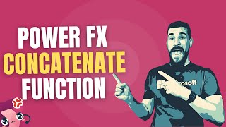 Concatenate Function  Power Fx  Copilot Studio  Power Apps [upl. by Llennhoj]