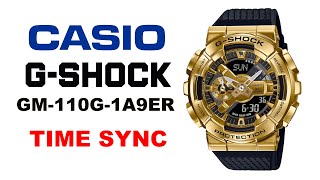 How to sync Analog and Digital time on Casio GShock GM110G1A9ER 4K [upl. by Ingraham161]