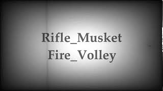 Rifle Musket Fire Volley  Sound effect [upl. by Issak]