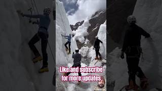 Glacier adventure mountains adventure glacier climbing trending viralshort [upl. by Grethel]