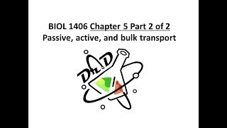 Chapter 5 part 2 of 2 Membrane Structure and Function [upl. by Rika724]