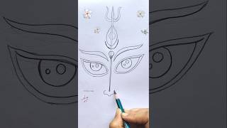 Ma Asche 😌durgapuja bithikasdrawing drawing [upl. by Anton527]