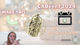 Design a Flat Pack Christmas Bauble in Autodesk Fusion  CADvent Day 6 [upl. by Tench]