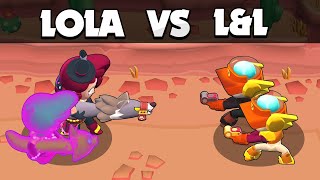 LampL vs LOLA  1 vs 1  Brawl Stars [upl. by Nahraf]