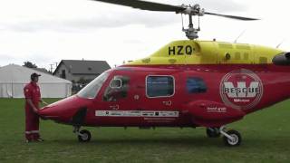 WESTPAC RESCUE BELL 222B START UP  TAKE OFF ITM 400 FUN RUN [upl. by Epilef]