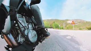 Cfmoto 800mt Top speed and playing around Penteli [upl. by Hylton]