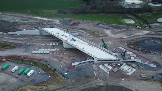 East West Rail and HS2 Works at Calvert and Steeple Claydon [upl. by Vitale]