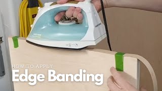 How to Apply Edge Banding on Plywood Woodworking Tip [upl. by Knighton]