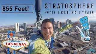 JUMPING OFF THE STRATOSPHERE SkyJump  Las Vegas [upl. by Gasper]