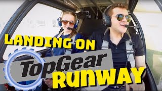 Landing on the Top Gear runway  Flight to Dunsfold in the c42 microlight [upl. by Emily]