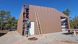 Installing a 50x60 metal building [upl. by Makell]