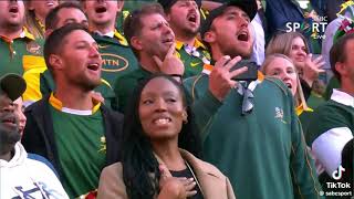 Springbok singing South Africas National anthem [upl. by Bernelle]