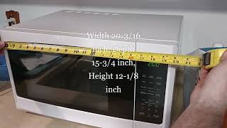 Criterion Countertop Microwave unboxing amp review Model Number CCM11M1W [upl. by Inahpit]