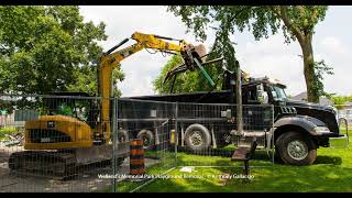 Wellands Memorial Park Playground Removal [upl. by Yetsirhc]