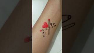 Temporary tattoo❤shortvideo tattoo [upl. by Oribel]