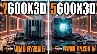 7600X3D vs 5600X3D Benchmarks  Gaming Benchmarks  Applications Tests [upl. by Htiffirg]