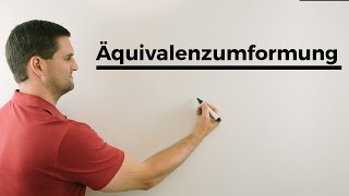 Äquivalenzumformung äquivalentes Umformen Gleichung lösen  Mathe by Daniel Jung [upl. by Yvonner619]