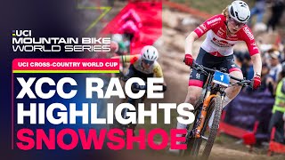 Womens XCC Race Highlights Snowshoe USA  UCI Mountain Bike World Series [upl. by Oel]