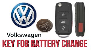 VW Key Fob Battery Replacement DIY 20112018 [upl. by Itsud]