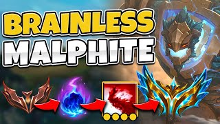 How to Reach Challenger with Malphite NO MECHANICS REQUIRED [upl. by Inafit]