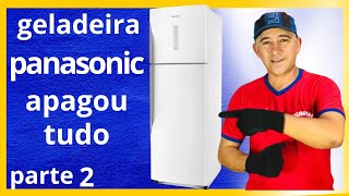 GELADEIRA PANASONIC NRBT40 TESTES SENSORRESISTÊNCIAFUSÍVELSISTEMA DEGELO [upl. by Milburn]