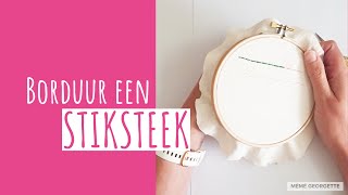 Borduur een stiksteek [upl. by Annil]