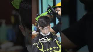 FAUX HAWK HAIRSTYLE FOR KIDS jojosbarbershop trending monsterclipper [upl. by Inhsor728]