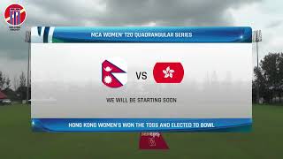 MCA WOMENS T20 QUADRANGULAR SERIES 2023  NEPAL VS HONG KONG CHINA  FINAL [upl. by Concettina]