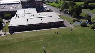 Harlington Upper School from the air [upl. by Ebehp214]