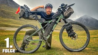 750km Fahrrad Tour  Bikepacking Abenteuer Kirgistan  Folge 1 [upl. by Schnapp]