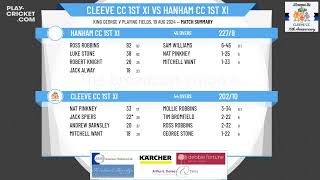 Cleeve CC 1st XI v Hanham CC 1st XI [upl. by Einor]