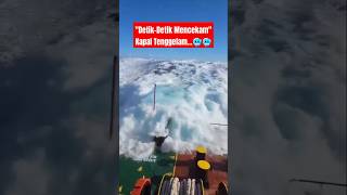 quotKapal Diterjang Ombak Besar di Tengah Lautquotship moments shortvideo bigwaves [upl. by Bottali289]